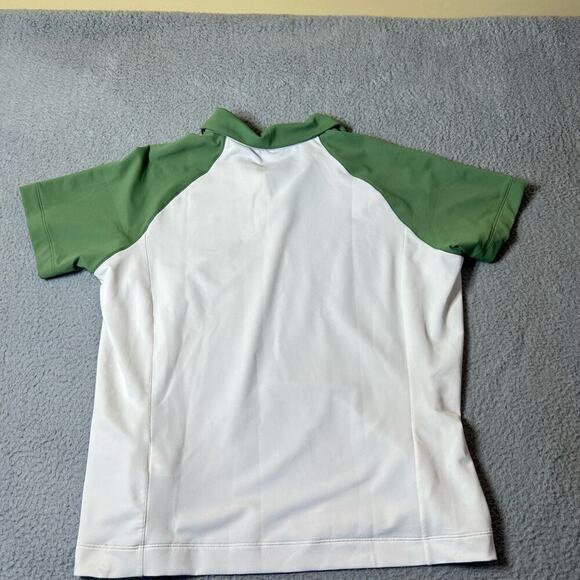 Nike Golf Shirt Womens L White Fit Dry Athletic Short Sleeve Polo Shirt NEW - Picture 2 of 9